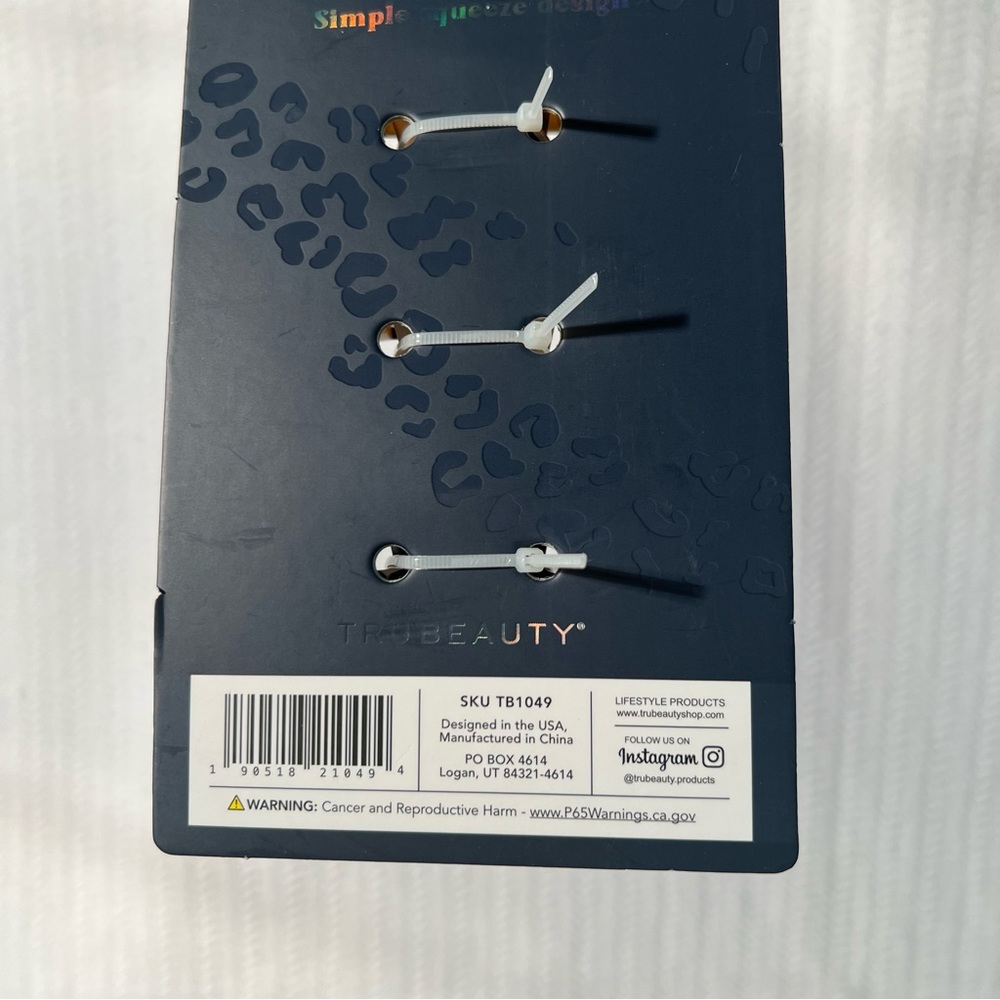 tru beauty / hair claw clips cheetah print 4 pack - Picture 7 of 7